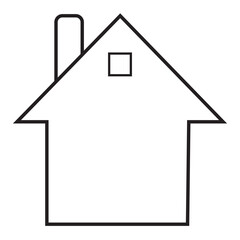 House icon vector. House, real estate icon symbol isolated on a white background.