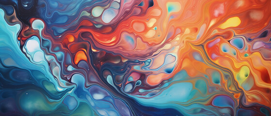 Wall Mural - Abstract background with bubbles.