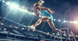 © Kien - A high jump competition with an athlete jumping over the bar