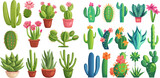 Fototapeta Natura - Flora isolated vector icons collection