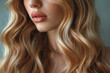 © Zoraiz - Portrait of woman with beautiful natural long wavy blonde hair