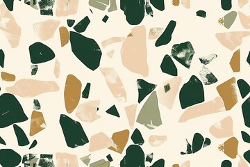 Terrazzo stone in earth colors background pattern