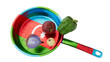 Azerbaijani Culinary Preparation Featuring Vibrant Produce on Flag-Inspired Cookware