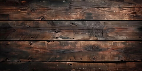 Sticker -  a brown wood plank background, brown wood fence texture and background, old wood vintage
