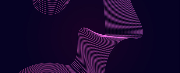 Wall Mural - Abstract background with flowing lines. Dynamic waves. Dynamic waves. futuristic tech concept. suit for banner, cover, poster, flyer, brochure, web, data, music, sound. vector illustration