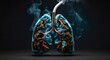 Smoking lungs