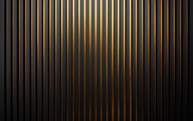 Wall Mural - Luxurious black and gold background with minimalist golden lines pattern