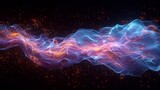 Fototapeta  - 3D x-ray of electric circuit pastel lightning strikes