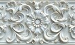 3D floral seamless tile for use as a ceiling background