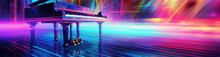 Musical Piano Digital Banner Background