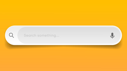 Wall Mural - search bar with suggestions for ui ux design and web site. search address and navigation bar icon. c