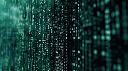 Techscape: Binary Code Matrix Technology Background