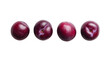 Plums isolated with transparent background
