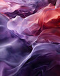 Abstract wavy background in purple and orange hues with a fluid, silky texture.