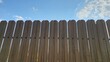 Fence with blue sky