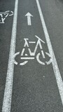 Fototapeta  - Bicycle lane sign