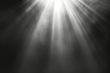 Wall Mural - black and white texture with rays of light. sun beams. god rays. background image. created with gene