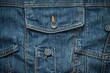 Detailed close up of a pair of blue jeans. Suitable for fashion or textile backgrounds