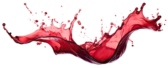 Red wine splash cut out