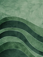 Wall Mural - Abstract eco art mimicking the rhythm of natural waves.