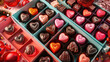 Romantic Valentine's Day Decorations and Chocolates