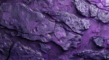 Close-up Texture Of Purple Cracked Rock Surface. Abstract Background Concept For Design And Print