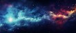 The atmosphere is filled with electric blue gas clouds resembling a galaxy, creating a fascinating astronomical object in the sky. Science enthusiasts would marvel at this space phenomenon