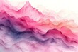 Pink and Blue Abstract Painting on White Background