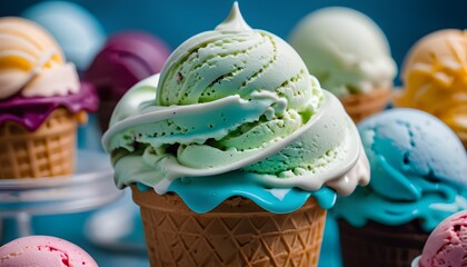 Canvas Print - ice cream in a cup