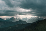 Fototapeta Góry - Dramatic sky mountains