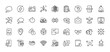 © blankstock - Locks, Selfie stick and Renewable power line icons pack. AI, Question and Answer, Map pin icons. Speech bubble, Talk bubble, Manual web icon. Speedometer, Payment card, Mute pictogram. Vector