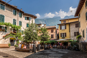 Wall Mural - Malcesine, Verona, Veneto, italy, lago di garda,