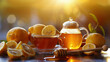 Golden Elixir: Tea, Honey, and Lemon Sunrise