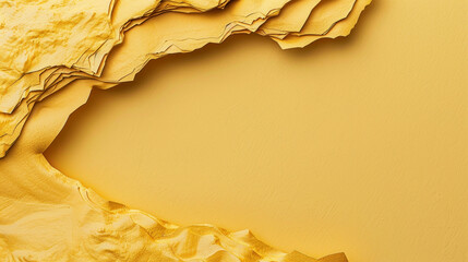 Canvas Print - Bold yellow cliff with a torn texture for an edgy look.