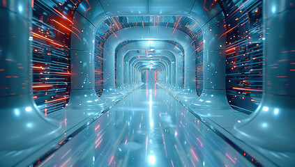 Aufkleber - Futuristic background. Generative AI.