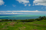 Fototapeta Dziecięca - View of the sea from a hill in Rodrigues island	