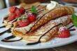 Freshly Baked French Crepes: A Sweet and Homemade European Dessert That's Guaranteed to be Epicure's Delight