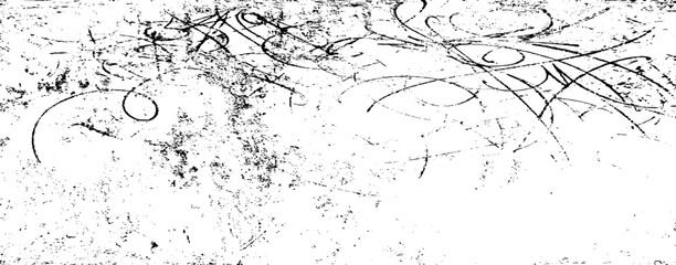 Wall Mural - Scratched and Cracked Grunge Urban Background Texture Vector. Dust Overlay Distress Grainy Grungy Effect. Distressed Backdrop Vector Illustration. Isolated Black on White Background. EPS 10.