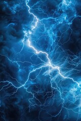 Wall Mural - dramatic image of a lightning storm in the sky, perfect for weather-related projects