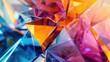 A close up of a bunch of colorful triangles. Suitable for graphic design projects