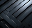 A close up of a black background with some metal strips. Generative AI.