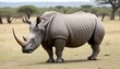 A Rhinoceros In A Safari Retreat