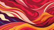 Abstract alizarin rad and orange Dynamical colored forms and line. Gradient abstract banners with flowing liquid shapes textile texture wave background.