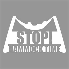 Sticker - Funny Stop Hammock Time Relaxing Sleeping Camping Vacation