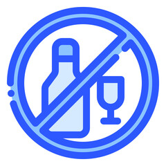 Sticker - no alcohol icon