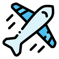 Poster - airplane icon