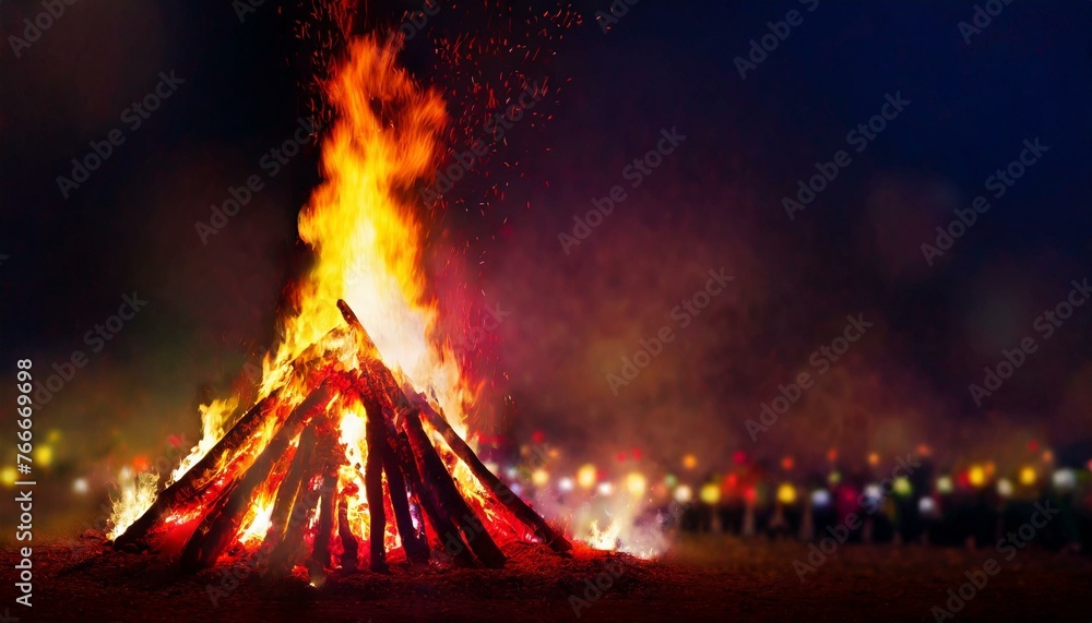 FOGUEIRA DE FESTA JUNINA, SÃO JOÃO ARRAIÁ. FESTA TRADICIONAL DO MÊS DE ...