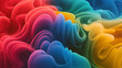 Dynamic 3D Smoke Spectrum Mesmerizing Gradient Fusion Captivates with Vibrant Depth and Motion 