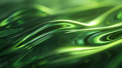 Wall Mural - green smooth wave futuristic background beautiful modern background concept hi-tech technology 
