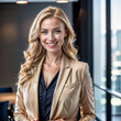 © Luckystation - business blonde woman standing